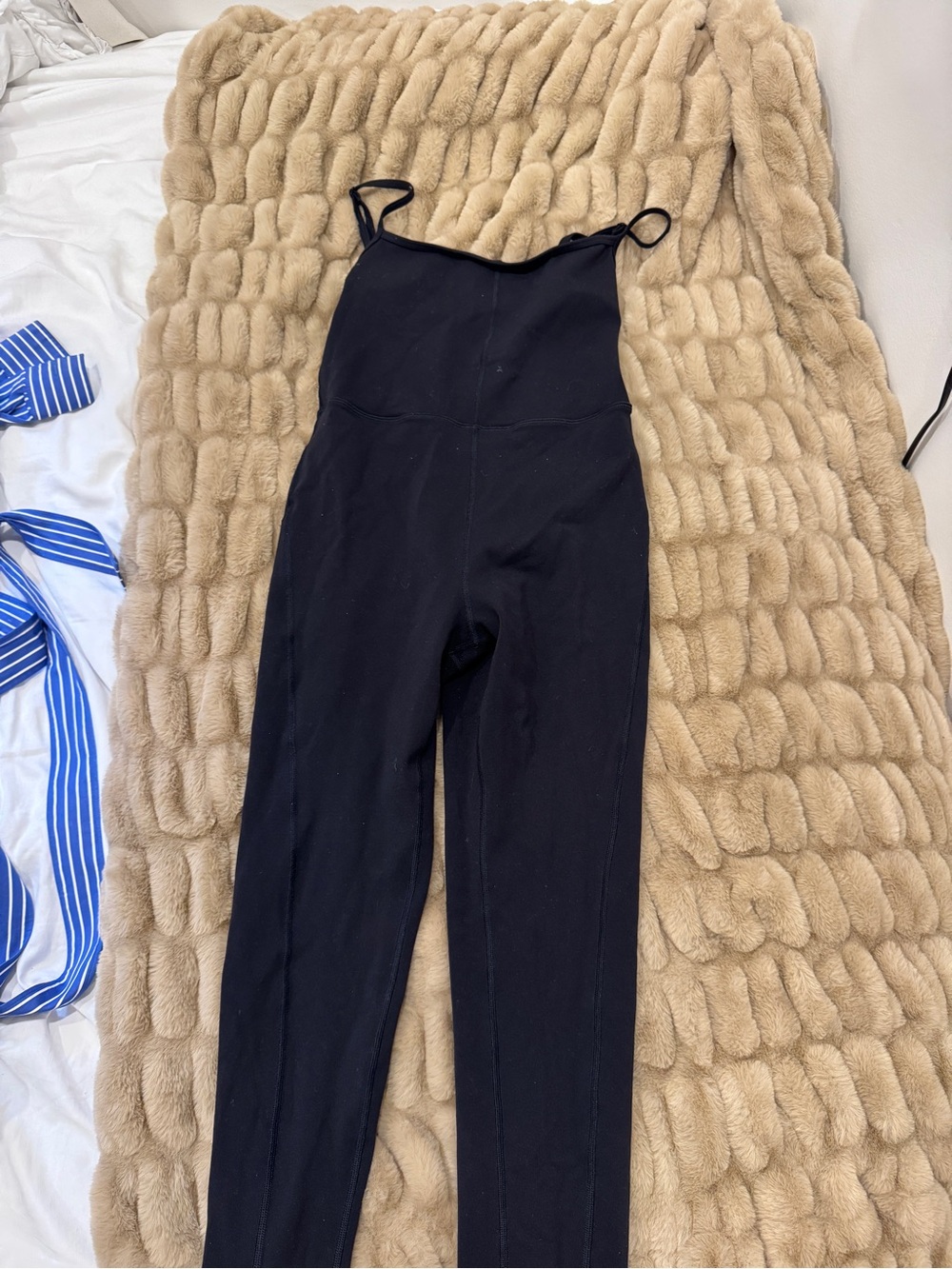 Aritzia Black Slim Spaghetti-Strap Jumpsuit